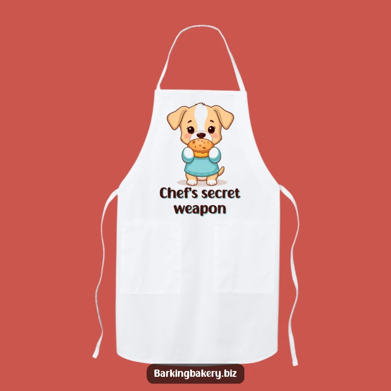 Funny Dog Apron: Kitchen Fun with a Chef Pup in Oven Mitts, Essential Funny Gift
