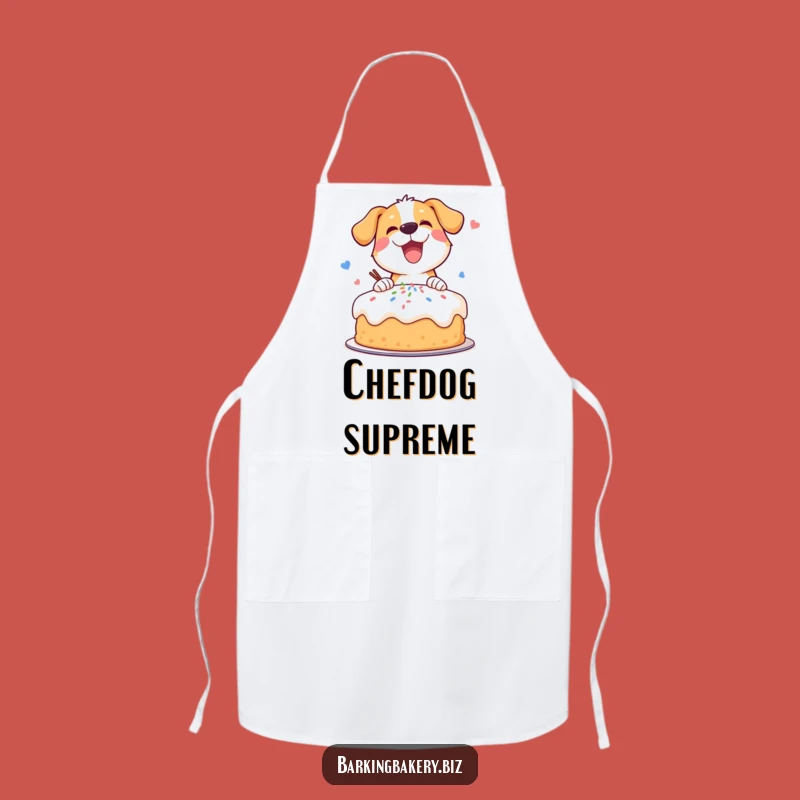 Funny Dog Cake Decorator Apron - Hilarious Kitchen Accessory Gift