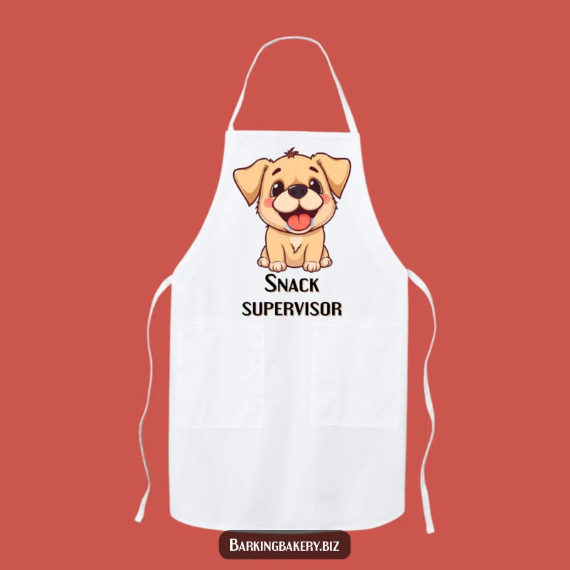 Funny Dog Treat Apron - Drooling Grin Kitchen Wear, Perfect Gift!