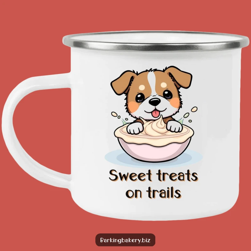 Funny Dog Frosting Splash Camping Mug - Rugged & Hilarious Outdoor Sip Gift