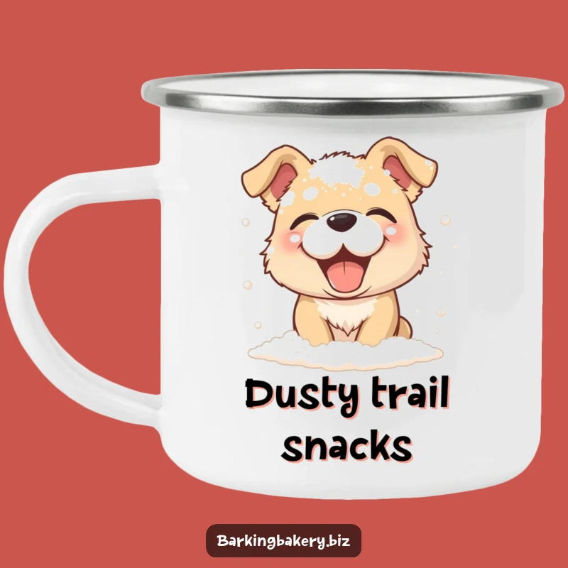 Funny Flour Dog Camping Mug - Messy Baker, Perfect Funny Gift