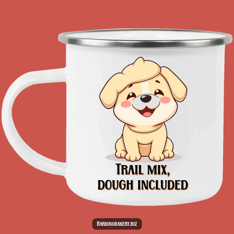 Funny Dough Dog Camping Mug - Rugged & Hilarious Baker Gift