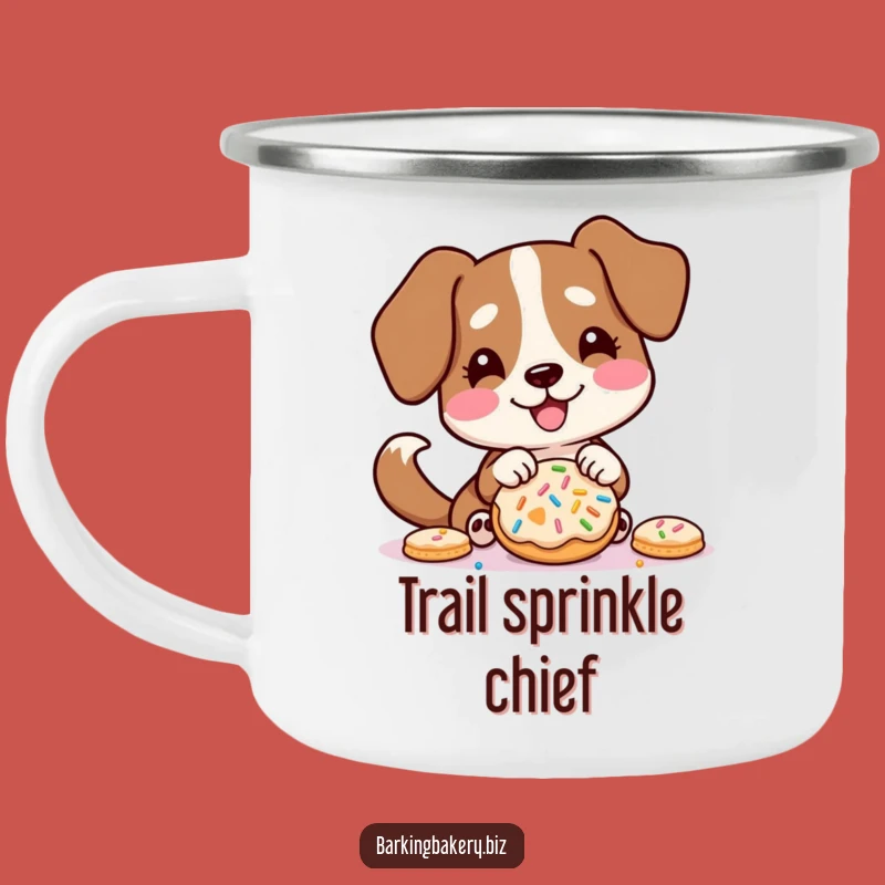 Funny Sprinkle Decorating Dog Camping Mug - Joyful Pup Mug Gift