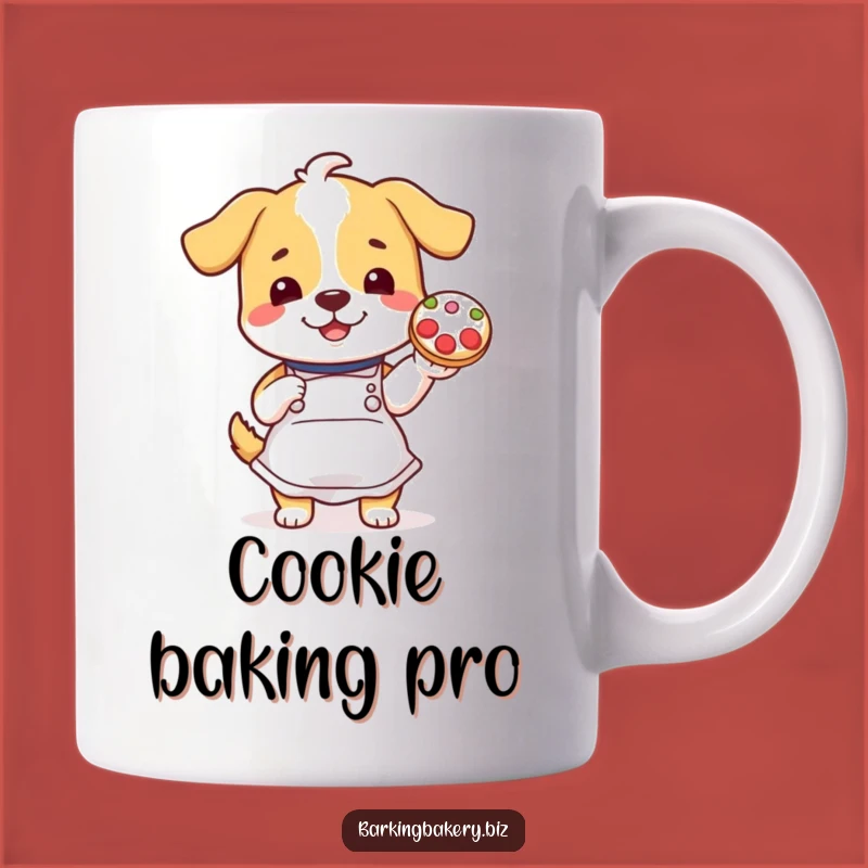 Funny Cookie Decorating Dog Mug: Cheerful Baker Gift for Sweet Moments