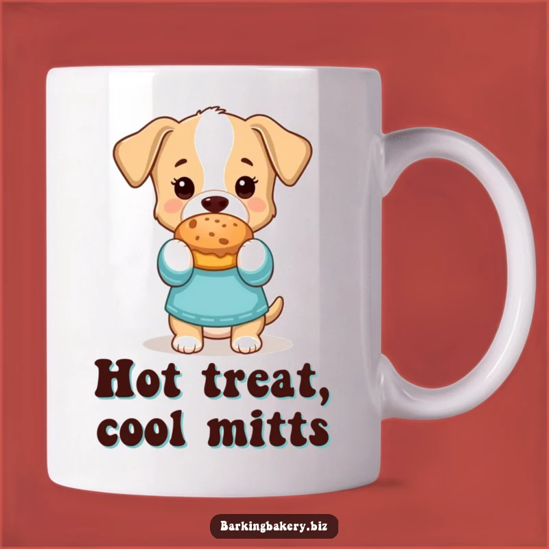 Funny Baking Pup Mug: Hilarious Dog Chef Serves Fresh Treats, Perfect Funny Gift