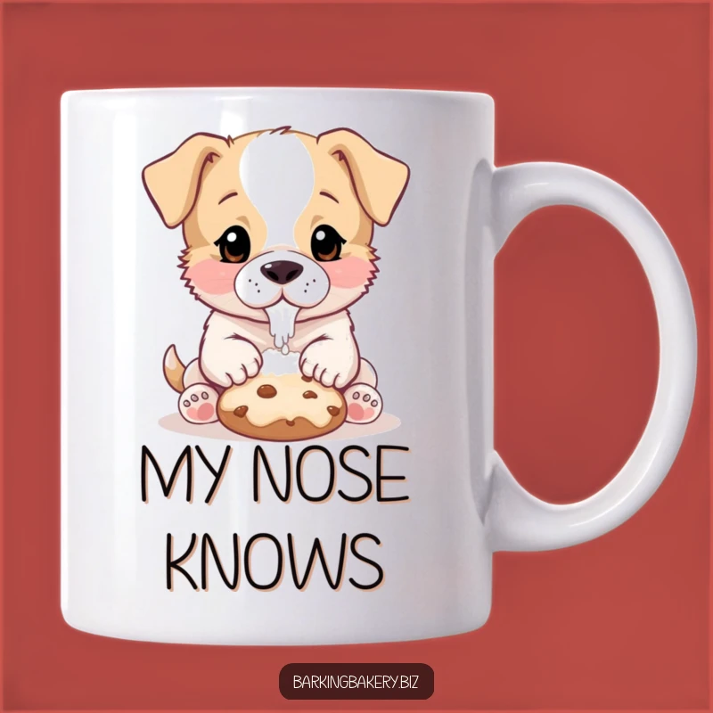 Funny Puppy Baker Mug: Floury Nose Cookie Patter, Adorable Dog Lover Gift