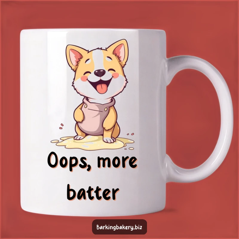 Funny Dog Baker Giggle Mug - Adorable Canine Chef Spill, Perfect Gift!