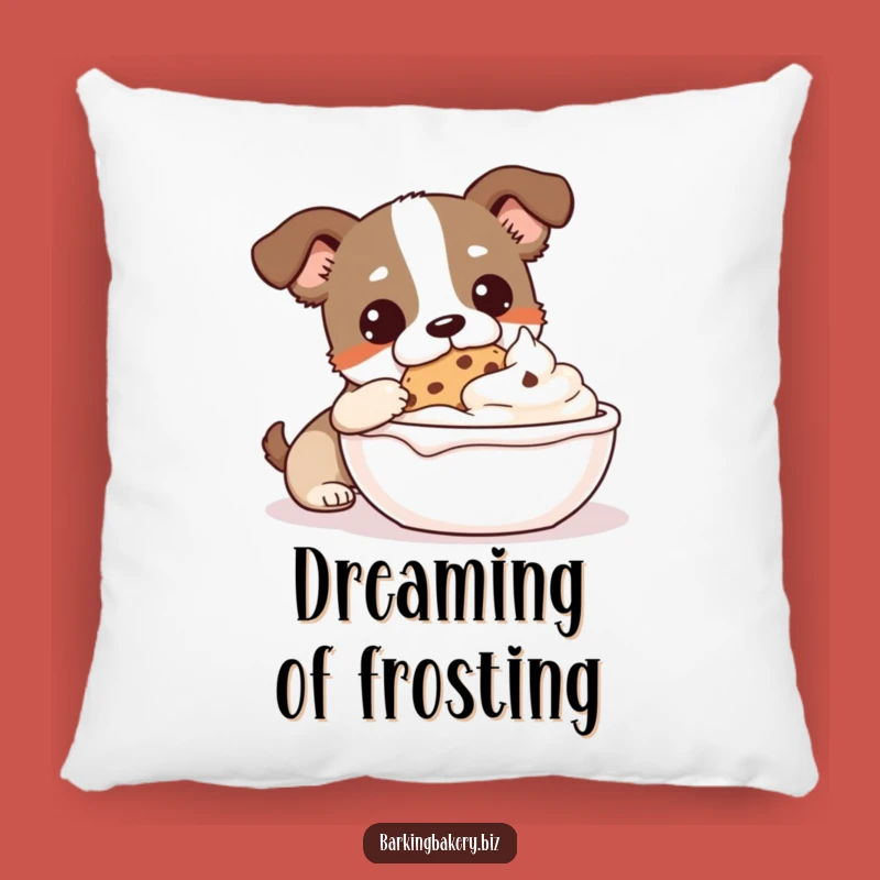 Funny Cookie Monster Dog Pillow: Frosty Dip Accent, Cozy & Hilarious Decor
