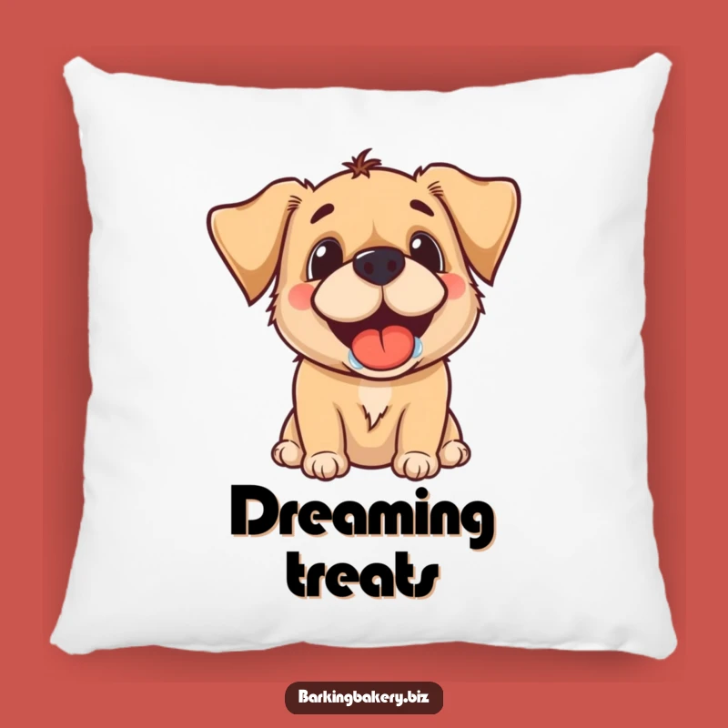 Funny Dog Treat Pillow - Drooling Grin Comfort, Perfect Gift!