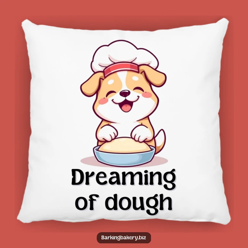 Funny Chef Dog Pillow - Cozy & Hilarious Dough Kneading Cushion Gift