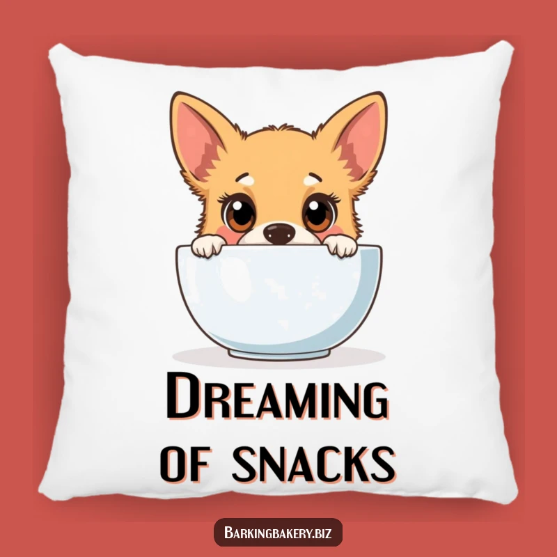 Funny Dog Accent Pillow - Cozy Pup's Baking Shenanigans Decor