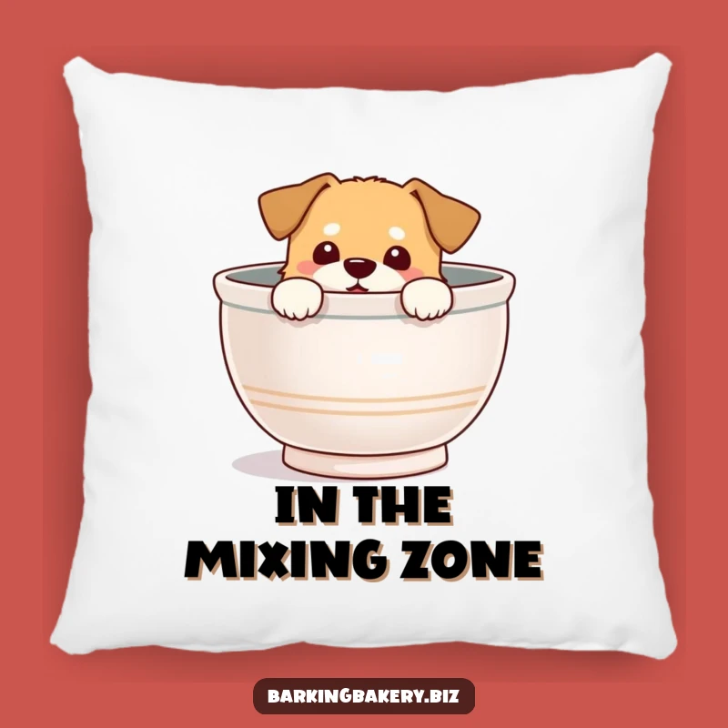 Soft Funny Mixing Bowl Dog Pillow: Cuddle with a Delighted Pup, Sweet Funny Gift