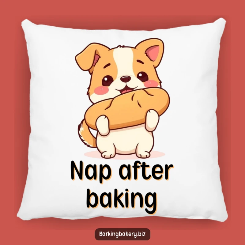 Funny Dog Accent Pillow - Cozy Champion Loaf Pup Decor