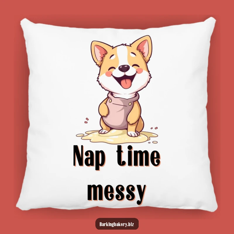 Funny Dog Baker Pillow - Cozy Giggle Spill Comfort, Perfect Gift!