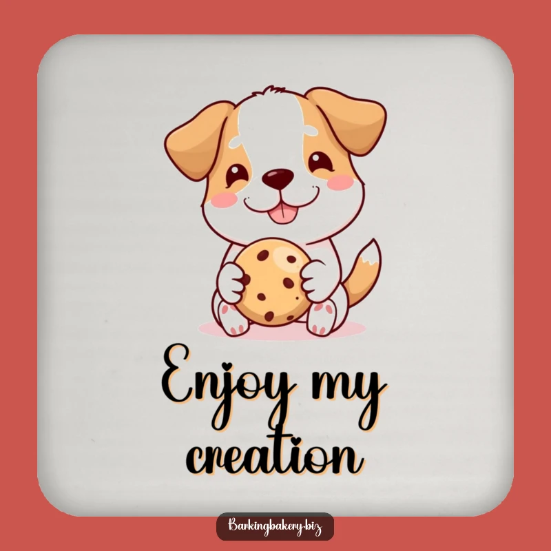 Funny Proud Dog Baker Coaster Set: Perfect Cookie Presentation, Protect Surfaces