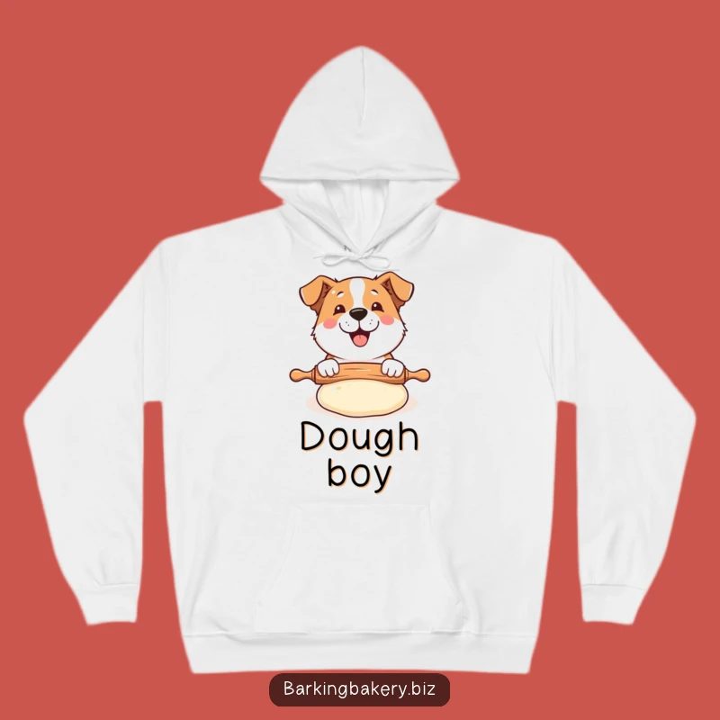 Funny Dog Baker Hoodie: Rolling Dough Comfort, Warm & Hilarious Dog Gift