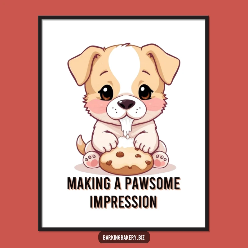 Free Printable Wall Art: Cute Puppy Flour Nose, Adorable Downloadable Decor