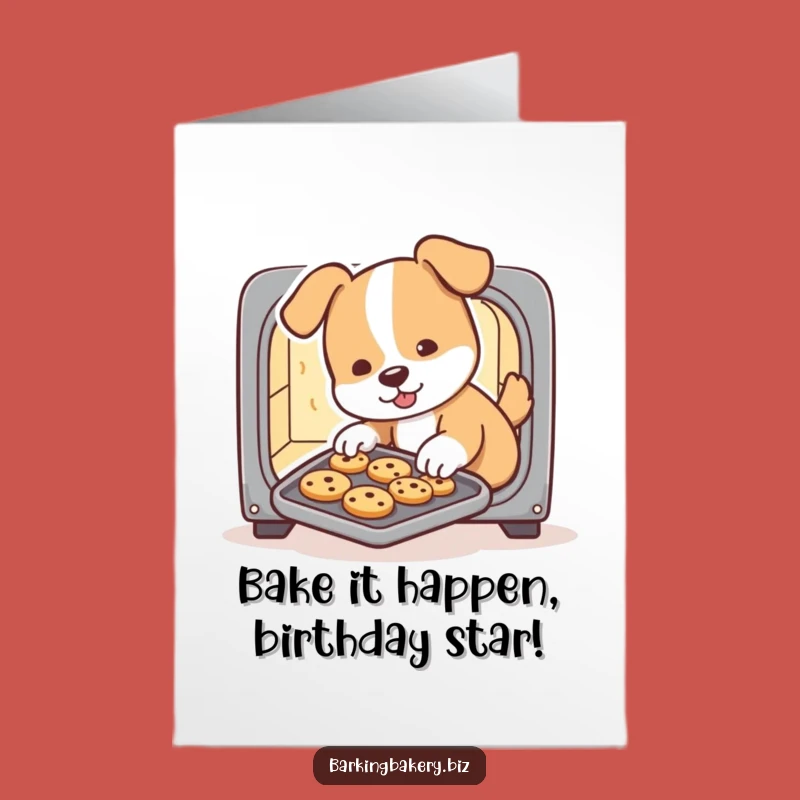 Funny Free Printable Birthday Card: Dog Baker, Hilarious Downloadable Gift!
