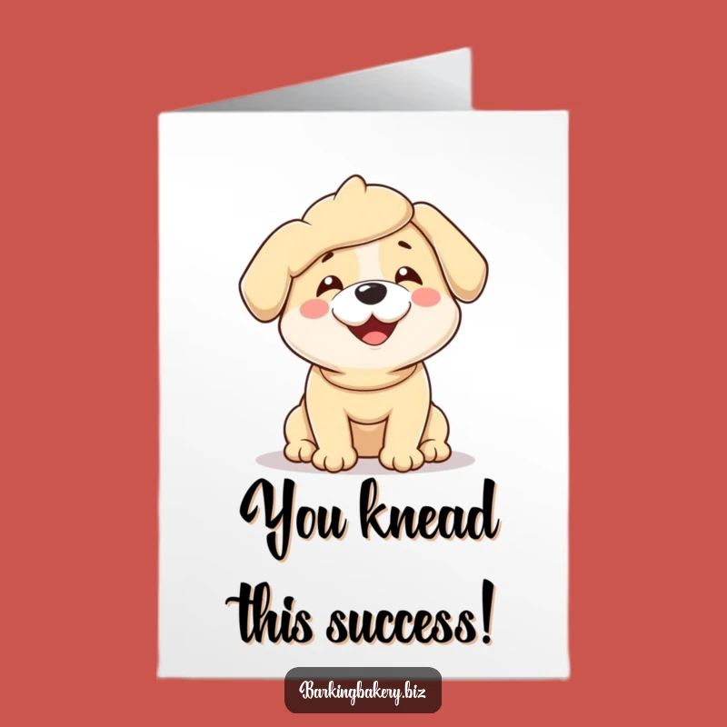 Free Printable Congrats Card: Glee-Filled Dough Dog Downloadable Gift