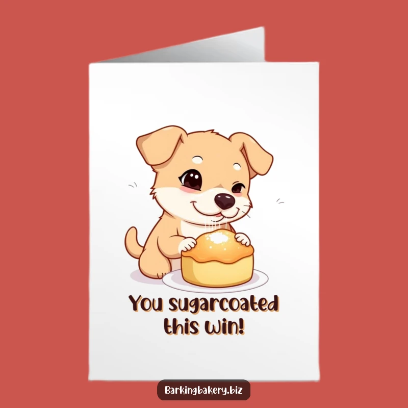 Free Printable Congrats Card: Winking Sugar Sprinkler - Playful Downloadable Celebration