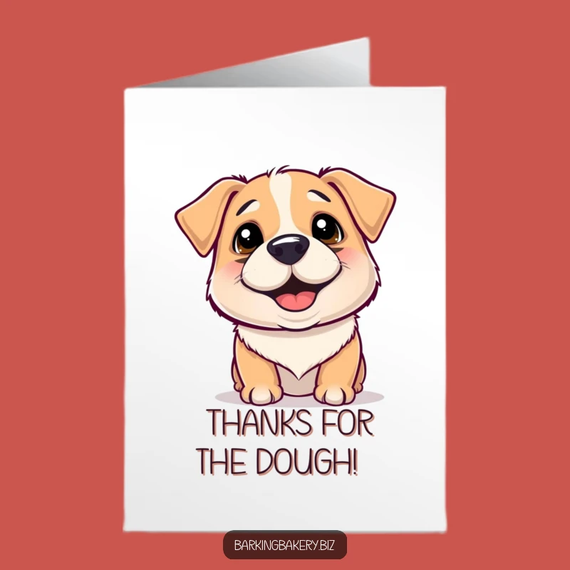 Free Printable Thank You Card: Floury Dog Gratitude, Humorous DIY Downloadable Gift