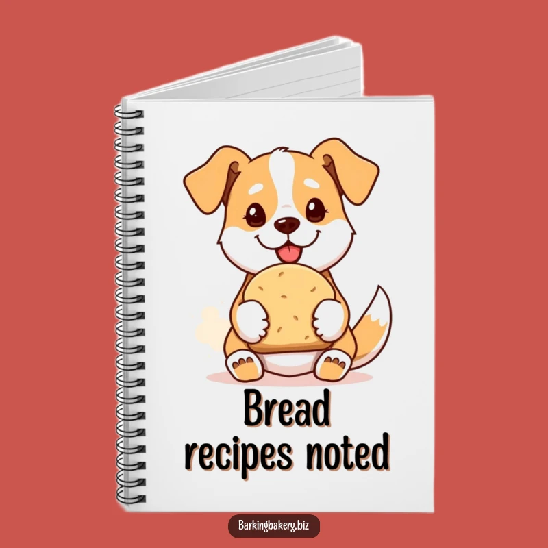 Funny Bread Baker Dog Notebook: Proud Pup Recipe Journal