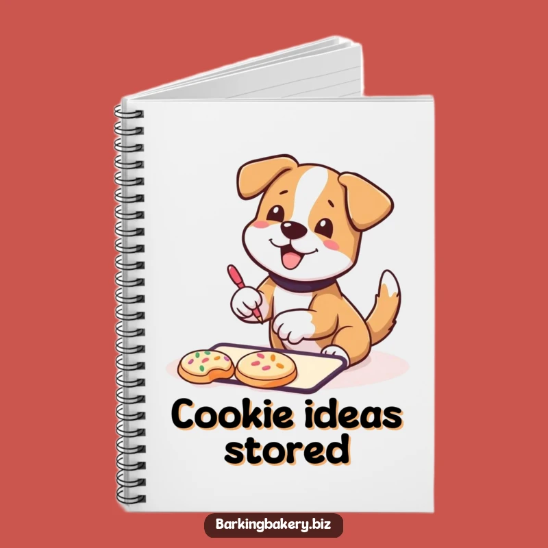 Funny Cookie Decorating Dog Notebook: Wagging Tail Pup - Jotting Ideas Gift