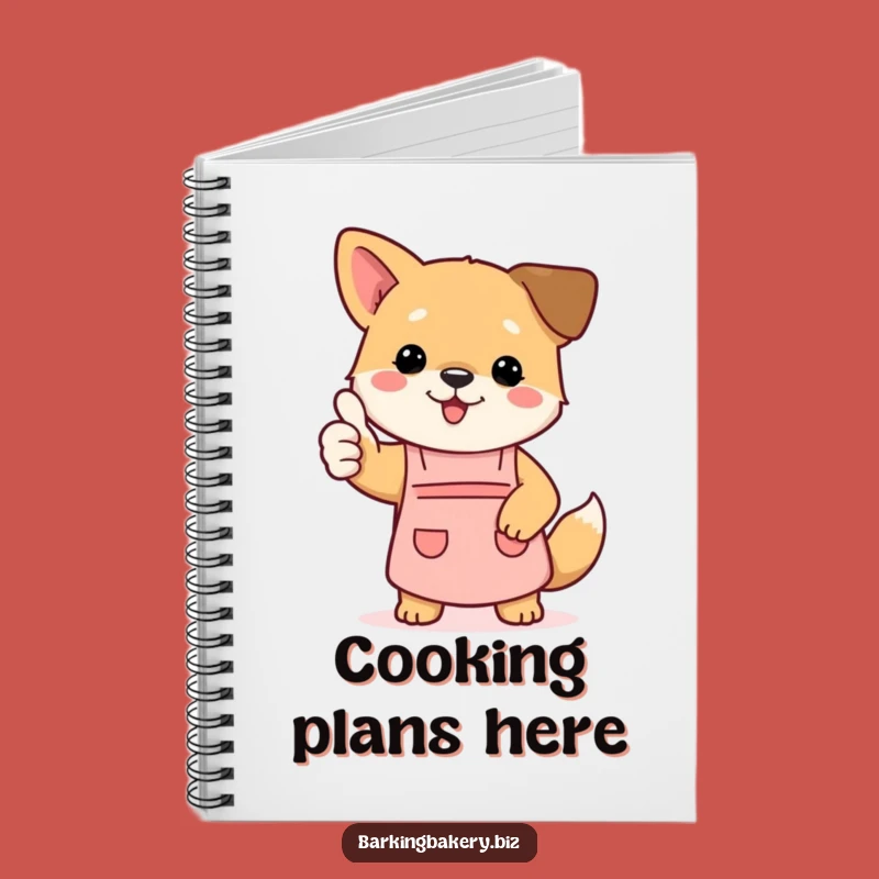 Funny Dog Journal - Thumbs Up Chef Pup's Recipe Notebook
