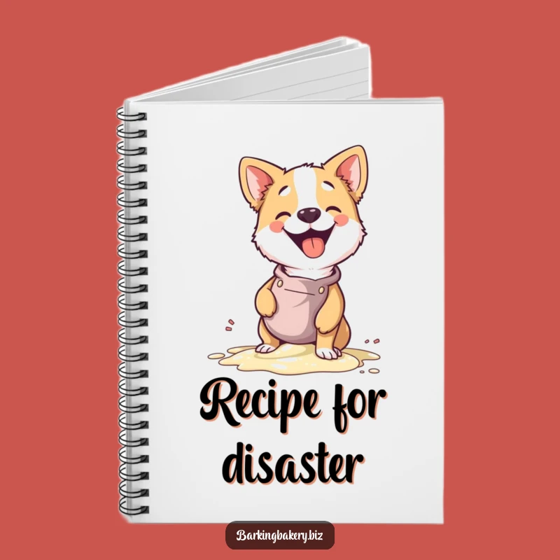 Funny Dog Baker Notebook - Giggle Spill Journal, Perfect Gift!