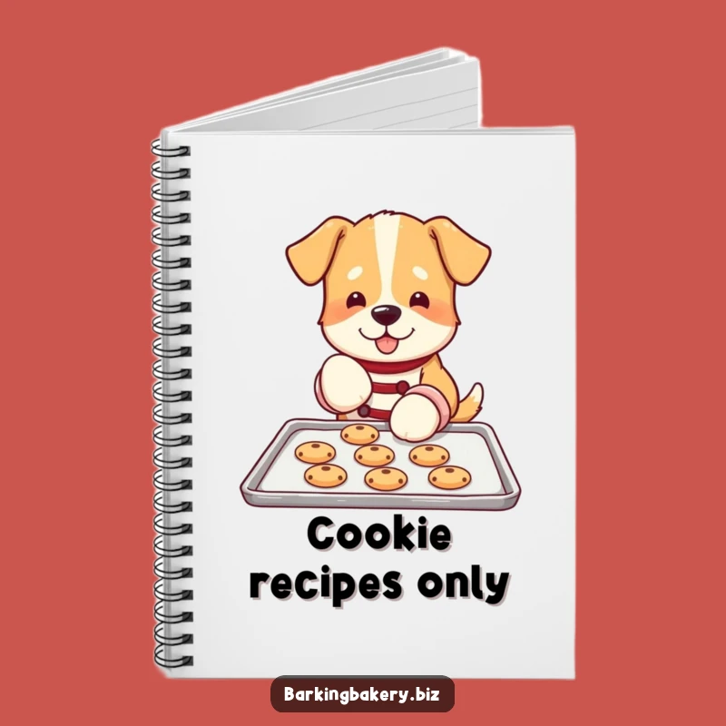 Funny Dog Baking Notebook: Oven Mitt Pup's Cookie Recipes - Gift for Bakers