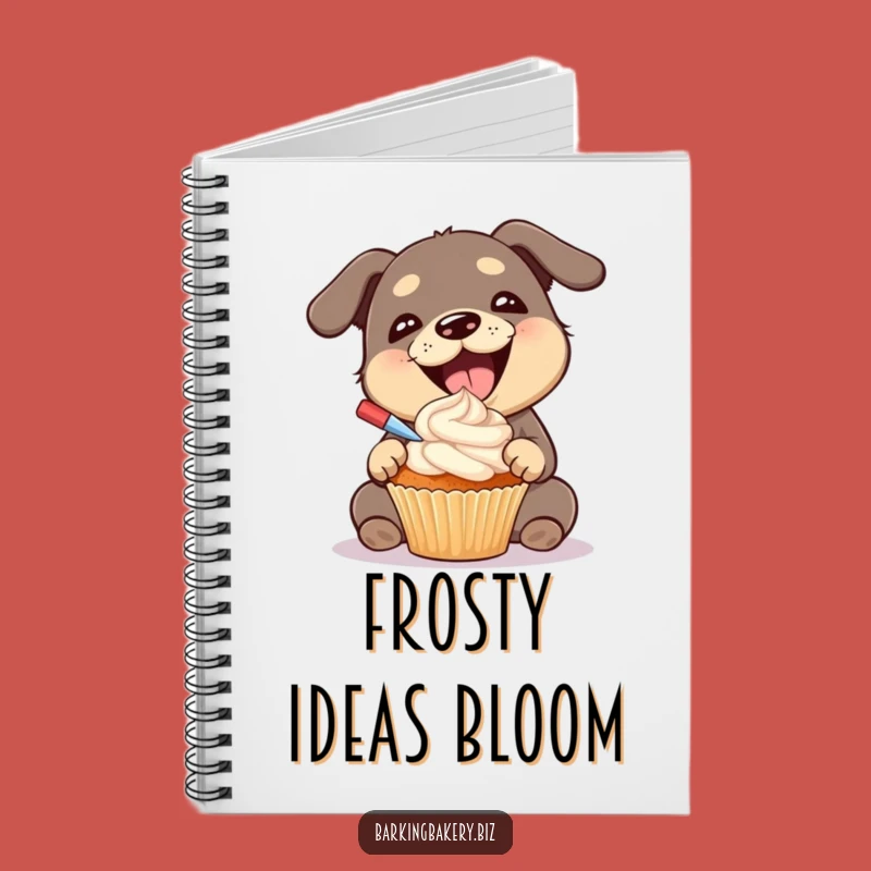 Funny Dog Frosting Notebook: Gleeful Pup's Cupcake Recipes - Gift for Bakers