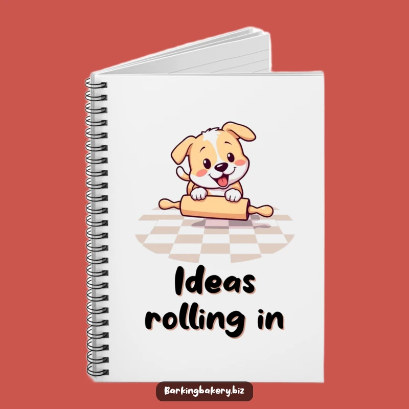 Funny Chasing Dog Notebook - Playful Adventures, Ideal Funny Gift for Writers
