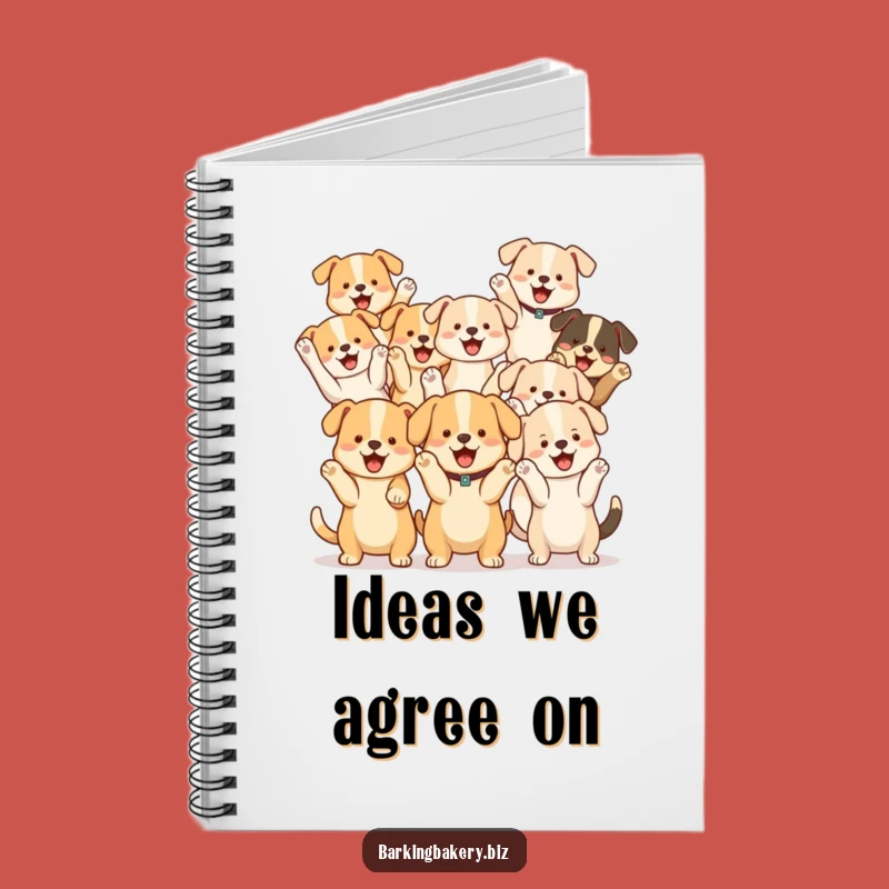 Funny Dog Cheer Squad Notebook: Pups Cheering Ideas, Perfect Funny Gift for Notes