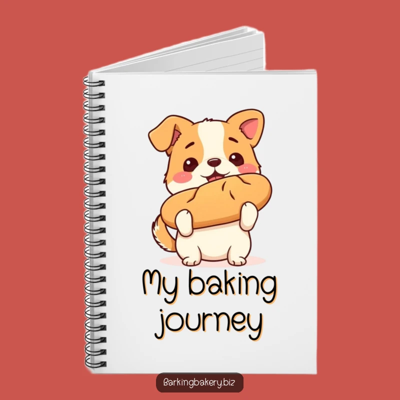Funny Dog Journal - Champion Baker Pup's Bread Recipes Notebook