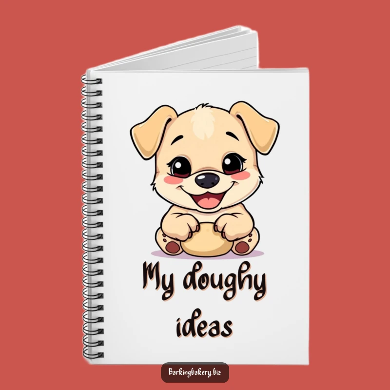 Funny Dough Kneading Pup Notebook: Happy Baking Journal for Recipe Lovers