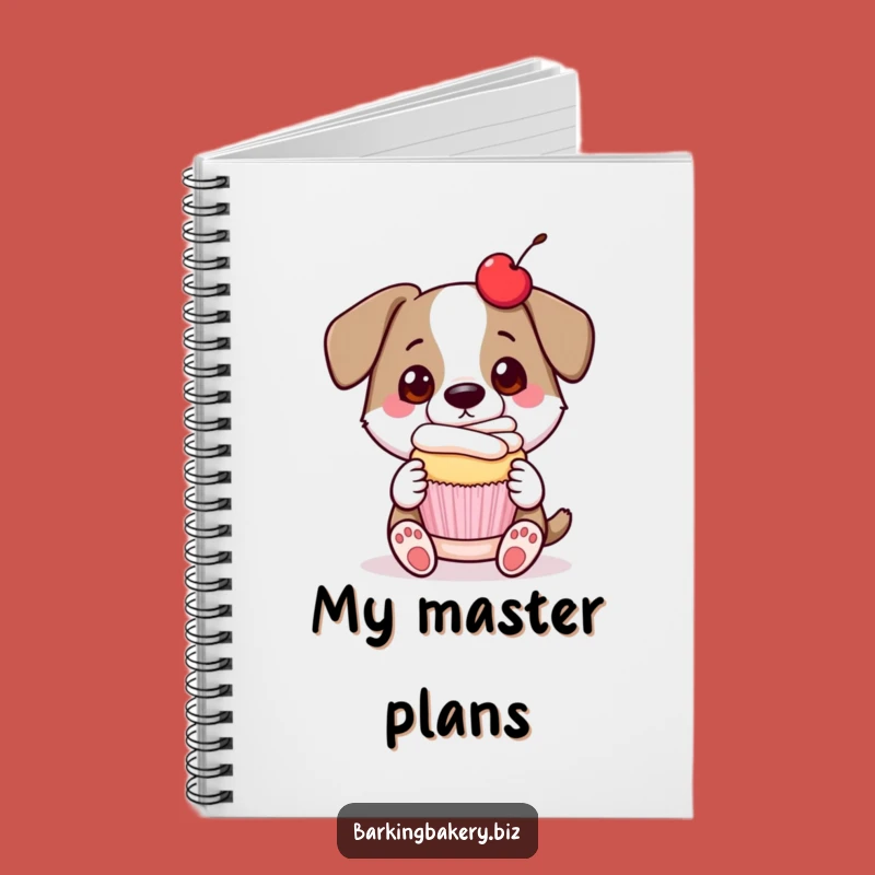 Funny Dog Cupcake Presenter Notebook: Jot Down Ideas with Baking Pride
