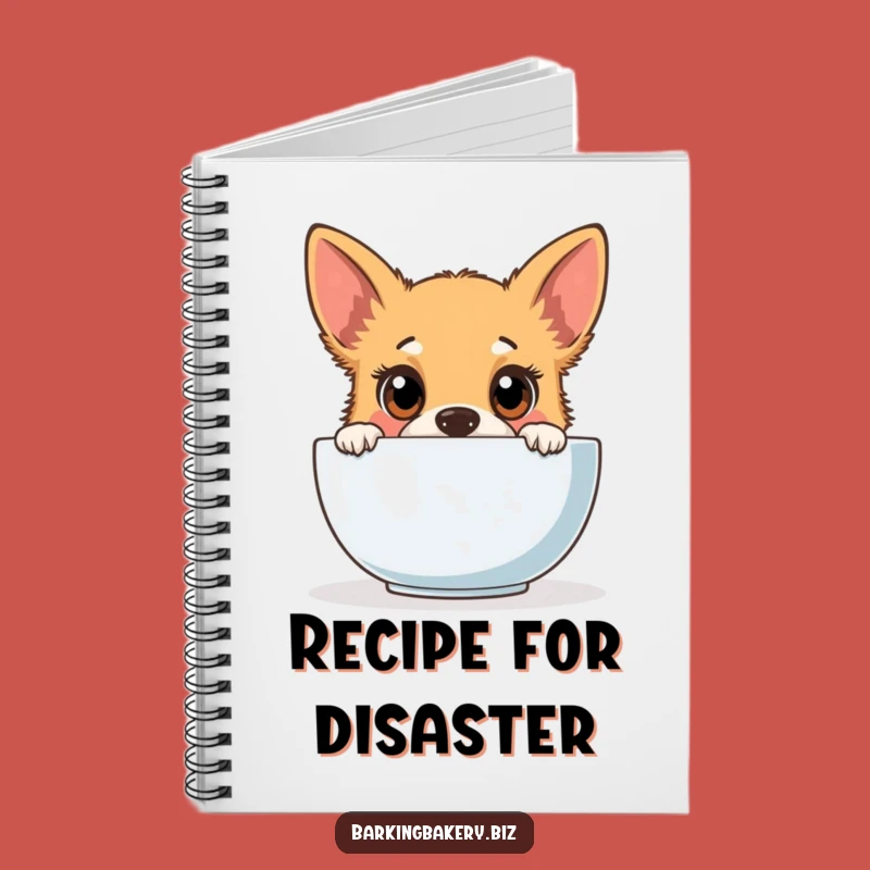 Funny Dog Journal - Pup's Baking Ideas & Kitchen Notes Notebook