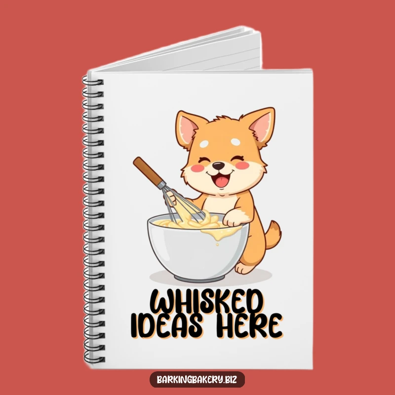Funny Chef Dog Notebook: Energetic Whisk Pup Recipes - Gift for Bakers