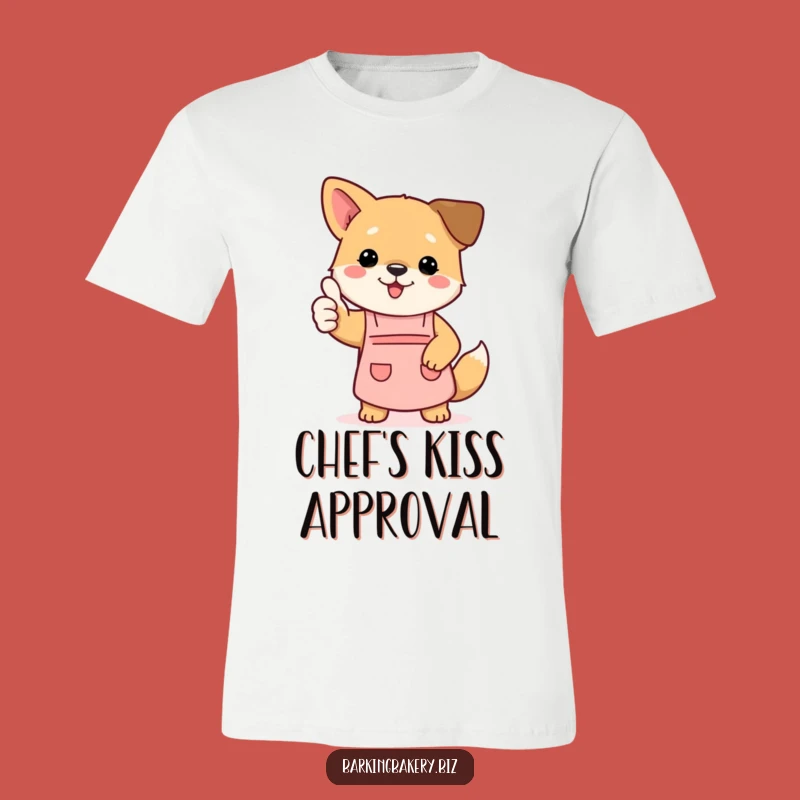 Funny Dog Chef T-Shirt - Thumbs Up Pup's Apron Approval Tee