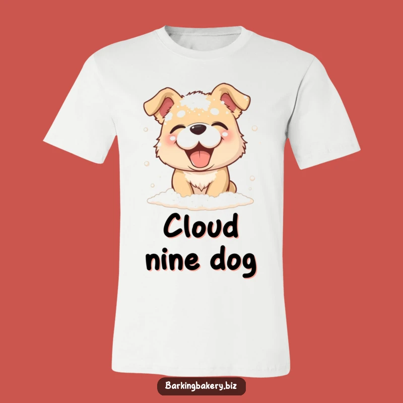 Funny Flour Dog T-Shirt - Giggling Messy Pup, Ideal Funny Gift