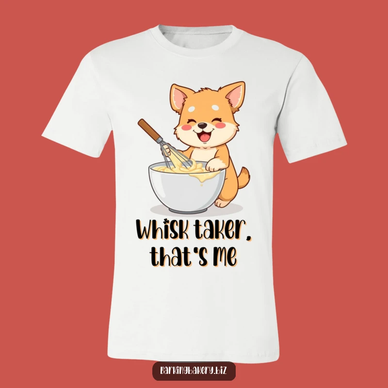 Funny Whisking Dog T-Shirt: Energetic Pup Mixing Batter - Hilarious Dog Lover Gift