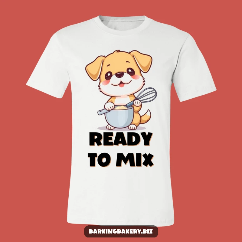 Funny Dog Baker T-Shirt - Whisk Ready Canine Chef, Perfect Gift!
