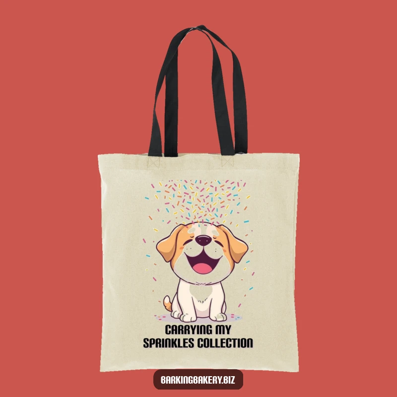Funny Dog Sprinkle Delight Tote Bag: Carry Your Laughs in Style!