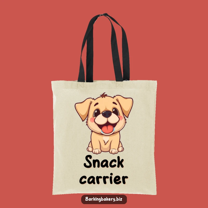 Funny Dog Treat Tote Bag - Drooling Grin Design, Perfect Gift!